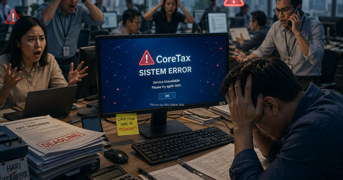Kekacauan Hari Terakhir! Sistem CoreTax Lumpuh Total, Ribuan Wajib Pajak Terancam Denda!